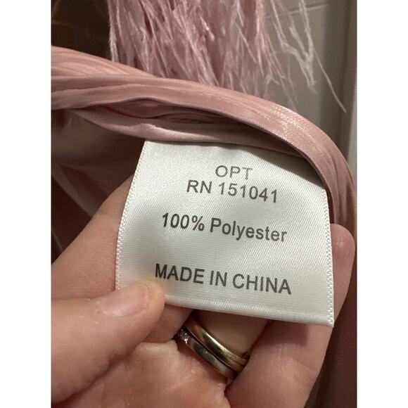 O.p.t. Mardilono Wrap Dress In Pink size XS MISSING TASSELS - Picture 10 of 11